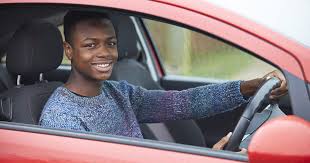 Student in car